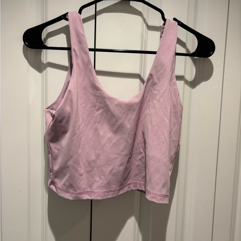 Pink Cropped Tank Top
